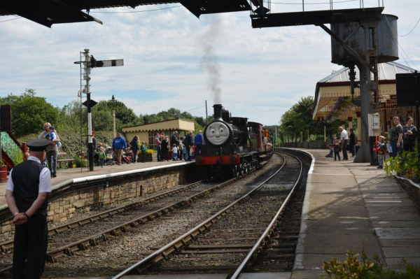 Thomas The Tank engine at Ramsbottom station 
14-Leisure-04-Events-010-Railway 
Keywords: 2015
