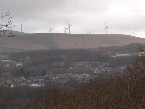 Wind turbines and Peel Brow Estate taken from St Andrews Church 
17-Buildings and the Urban Environment-05-Street Scenes-021-Peel Brow area
Keywords: 2015