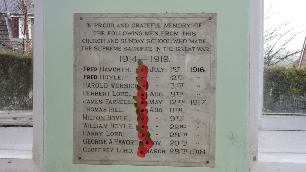 Edenfield Methodist Church open day before building was sold - war memorial
06-Religion-02-Church Activities-012-Methodist - Edenfield Primitive Methodist Chapel
Keywords: 2016