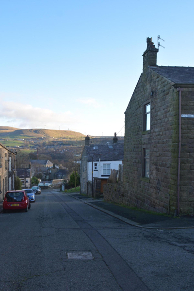 Emergency Rendevouz Point (ERP 438) sign from WW2. This is on the end wall of a house on the corner of Rostron Street and Victoria Street. 
17-Buildings and the Urban Environment-05-Street Scenes-005-Callender to Albert Street
Keywords: 2017