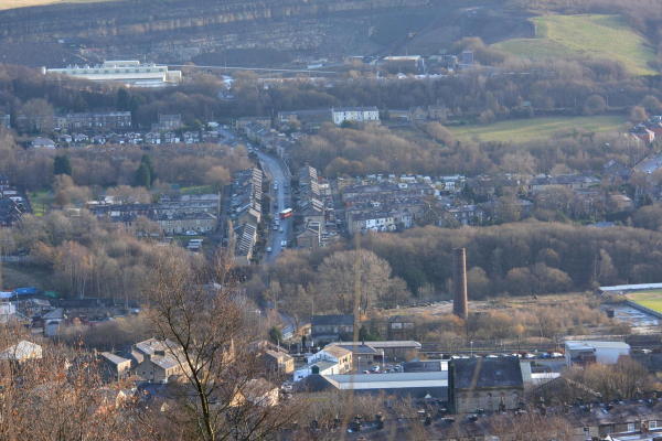 Peel Brow taken from the other side of the valley 
17-Buildings and the Urban Environment-05-Street Scenes-021-Peel Brow area
Keywords: 2017