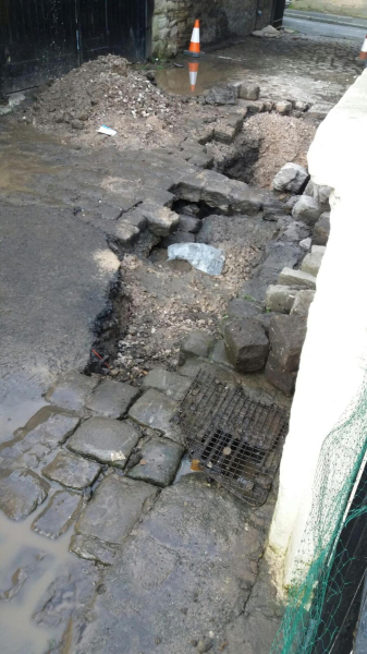 Water burst on West Well Street, back of 12 Bolton Road West in April 
17-Buildings and the Urban Environment-05-Street Scenes-002-Bolton Road West
Keywords: 2017