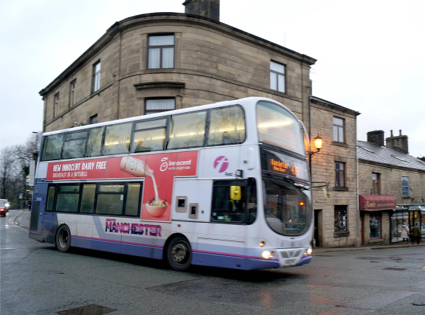 Manchester bus turning into Bridge Street 
17-Buildings and the Urban Environment-05-Street Scenes-003-Bridge Street
Keywords: 2018