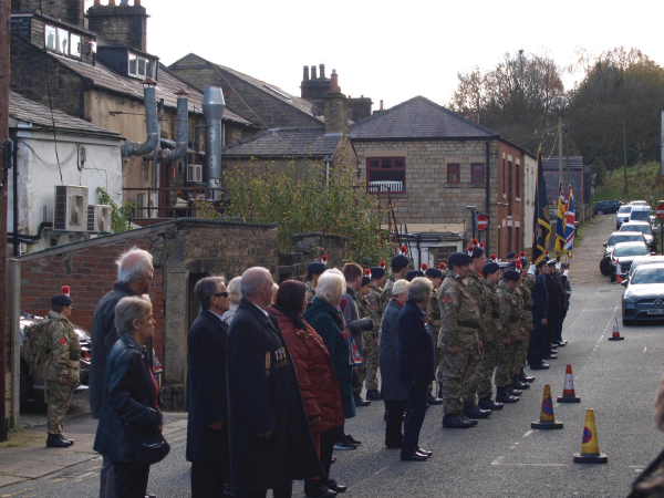 Rememberance Sunday 10-11-2019 Ramsbottom Royal British Legion - -  Parade ready for Last Post 
15-War-03-War Memorials-001-St Paul's Gardens and Remembrance Sunday
Keywords: 2019