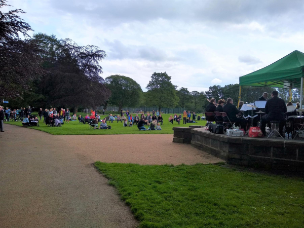 Goodshaw brass band playing in Nuttall Park 
14-Leisure-01-Parks and Gardens-001-Nuttall Park General
Keywords: 2019
