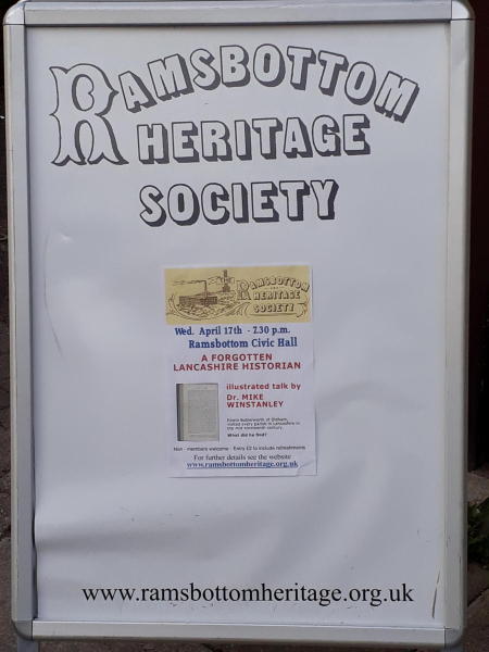 Poster for Ramsbottom Heritage Society meeting 
01-Ramsbottom Heritage Society-01-RHS Activities-000-General
Keywords: 2019