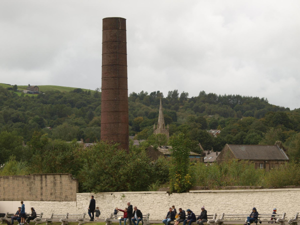 Paper Mill Chimney and St Paul's Church from Cricket Club
06-Religion-01-Church Buildings-001-Church of England  - St. Paul, Bridge Street, Ramsbottom
Keywords: 2020