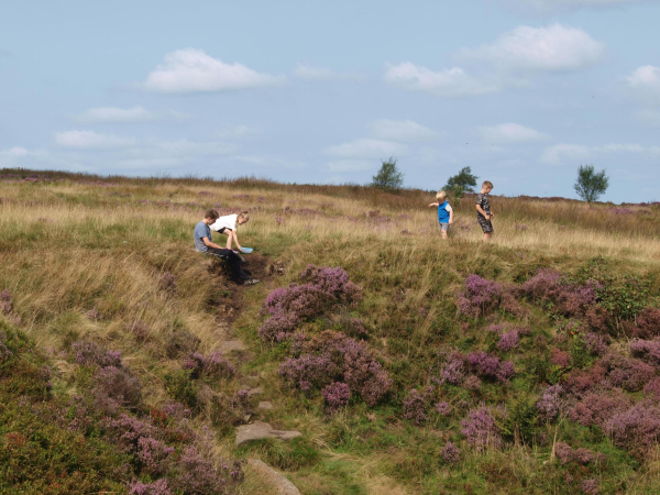 Kids looking for grass hoppers  
18-Agriculture and the Natural Environment-03-Topography and Landscapes-001-Holcombe Hill
Keywords: 2021