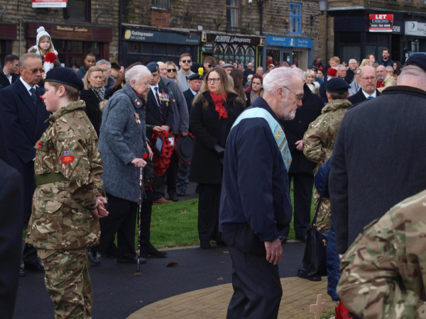 Parade making there way onto St Paul's Gardens Cenotaph 
06-Religion-01-Church Buildings-001-Church of England  - St. Paul, Bridge Street, Ramsbottom
Keywords: 2021