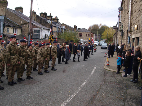 Parade getting ready to fall out  
15-War-03-War Memorials-001-St Paul's Gardens and Remembrance Sunday
Keywords: 2021