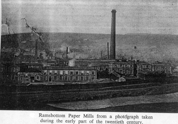Ramsbottom Paper Mills (Holcombe Mill) 2phcopsfrom bok Paper in Bolton by Dennis &.Marshall 1975. 1 Ramsbotom Paper Mill 1968. 2. Holcombe Mill 1968 
02 - Industry - 01 - Mills
Keywords: Bury-Archive