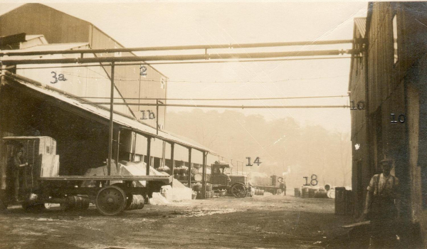 Ocean Chemical Works, Rams. 10 taken 1928 & 1929 7 of interior and exterior of works. 3 of views of Rams taken from O.C.V. Signed James Velding (manager]. a) Oct 1928 from Nuttall Bridge, b)1928 or 1929 from the Nuttall side,RHSBA-1475
02 - Industry - 03 - Chemical Works
Keywords: Bury-Archive