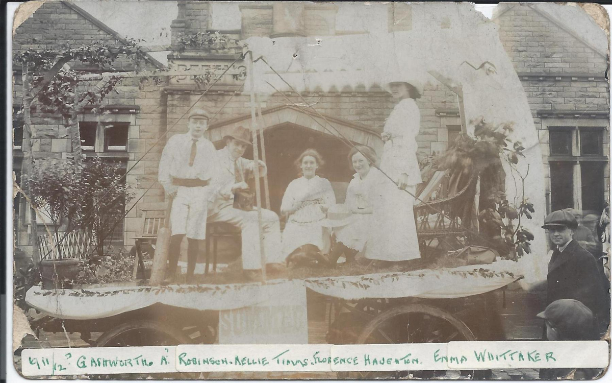 Wesleyan float at  Rose Queen Procession 
06 - Religion - 02 - Church Activities
Keywords: Bury-Archive