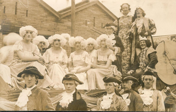 Ramsbottom Rose Queen St.Andrews tableau 1920's All male concert party theme unknown See also 1119 
12 - Customs and Traditions - 02 - Local Events
Keywords: Bury-Archive