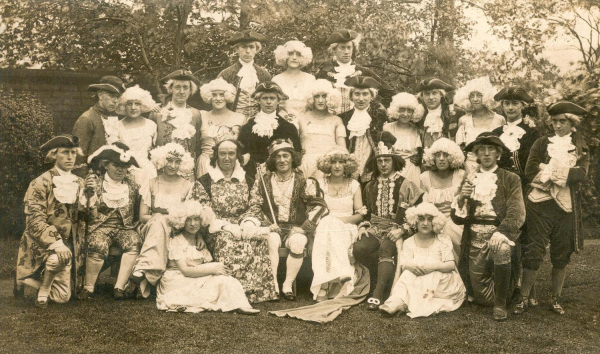 Ramsbottom Rose Queen St.Andrews tableau 1920's All male concert party theme unknown See also 1119 
12 - Customs and Traditions - 02 - Local Events
Keywords: Bury-Archive