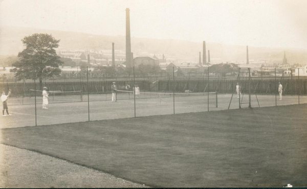 4 pics of Hepburns Square Works Sports Ground in 1920s. 1: tennis courts 2: general view 3: family group [1928?] 4: group in 1924 Now Digitized 
14 - Leisure - 02 - Sport and Games
Keywords: Bury-Archive