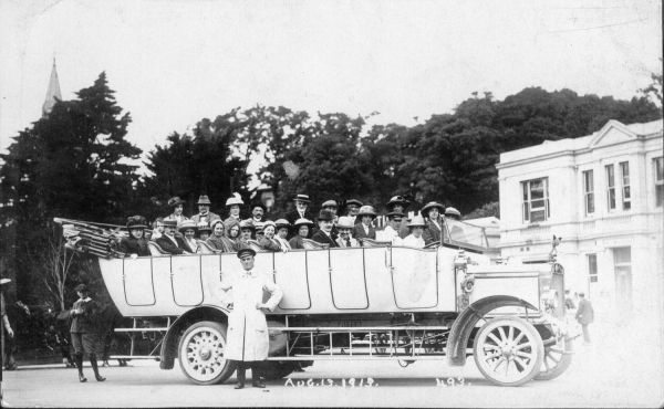 3 photos of motor trips. One Bournemouth 13/8/1913... ..others (no location] c!910-1920. Interesting for vehicles 
14 - Leisure - 04 - Events
Keywords: Bury-Archive