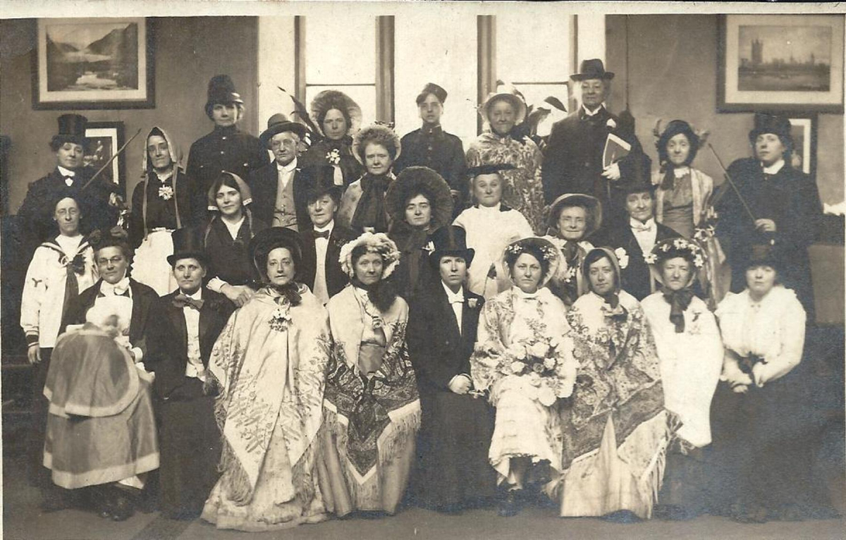 Cast of a play: unknown  - Clara, Maggie and Sarah Jane Crawshaw  are identified on photo 
14 - Leisure - 04 - Events
Keywords: Bury-Archive