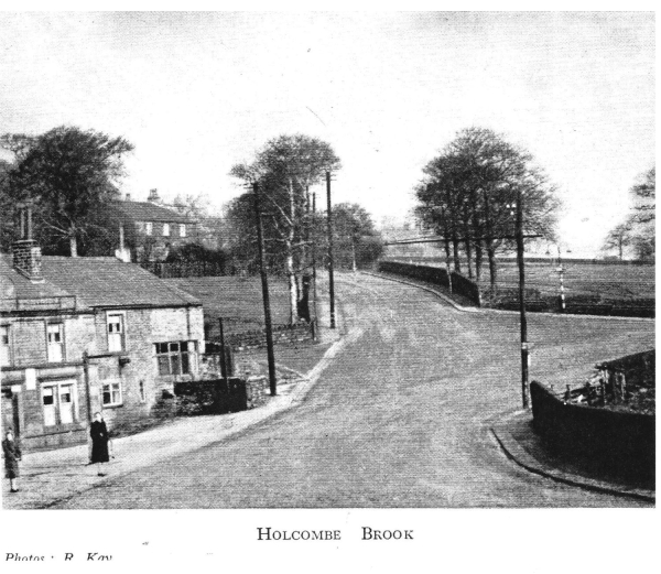 Holcombe Brook with Hare & Hounds looking up Lumb Carr Rd From Ramsbottom Official Guide 1948
14 - Leisure - 05 - Pubs
Keywords: Bury-Archive
