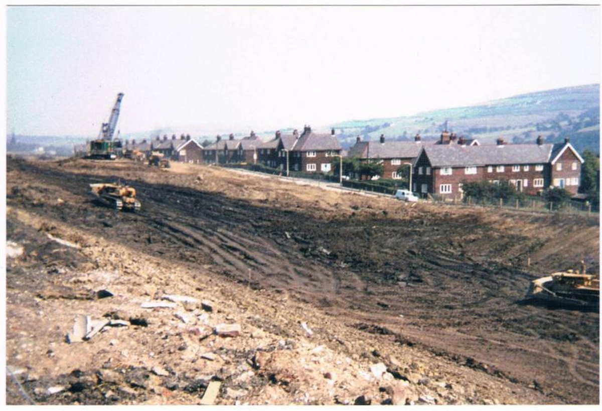 M66 under construction at 'Dicky Bird Estate' Heap Bridge 
16 - Transport - 01 - Car and Roads
Keywords: Bury-Archive