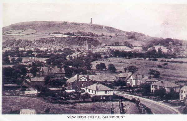 1930s?.  View from steeple of Greenmount Church 
17 - Buildings and the Urban Environment - 05 - Street Scenes
Keywords: Bury-Archive