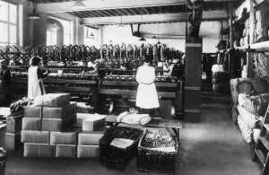 Winding room at Tunbull and Stockdale's Chatterton Weaving Shed 1949 Around Ramsbottom  pages 100 & 101 are the same photo across the two pages
17-Buildings and the Urban Environment-05-Street Scenes-032 Chatterton Area
Keywords: 1985