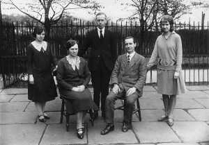 St Andrews C of E Primary School teachers, a few years before 1933  Mr. Haslam is standing in the centre,(RHSBA gives the dates as being 1920-1925)
06-Religion-01-Church Buildings-002-Church of England  -  St. Andrew, Bolton Street, Ramsbottom
Keywords: 1945