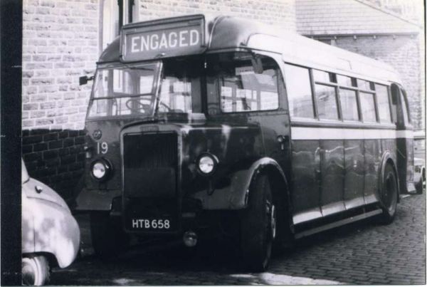 Fleet No: 19- Registration No: HTB 658 - Chassis: Leyland PS1 - Chassis No: 462769 - Body:Roe - Seating: B35R - Introduced:  B35R - Withdrawn: 1947 - Location:  - Comments: 1962 Other Info: 
16-Transport-02-Trams and Buses-000-General
Keywords: 0