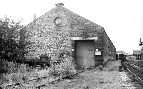 The station yard was to the east of the station, alongside Holcombe Paper Mill. The Goods Shed stood at the south end of platform 2, alongside Railway Street.  Credit to Chris Littleworth, Lancashire and Yorkshire Railway Society
16-Transport-03-Trains and Railways-000-General
Keywords: 0