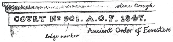 A datestone & inscription near the gutter of 44 to 48, Bolton Street, Ramsbottom reads ?Court No 901. A.O.F. 1847? - from Stories in Stone by J.B. Taylor
17-Buildings and the Urban Environment-05-Street Scenes-031 Bolton Street
Keywords: 1847