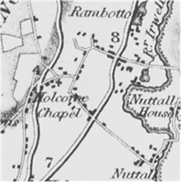 Old map of the Rake dated 1818
17-Buildings and the Urban Environment-05-Street Scenes-006-Carr Street and Tanners area
Keywords: 1818