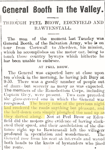 General Booth in the Valley - Ramsbottom Observer article 26th August 1904
16-Transport-04-General-000-General
Keywords: 1904