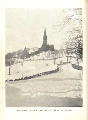 Holcombe Church and Rectory from the Rake', from 'Notes on Holcombe' by Rev H Dowsett pub 1901
06-Religion-01-Church Buildings-003-Church of England -  Emmanuel, Holcombe
Keywords: 1945