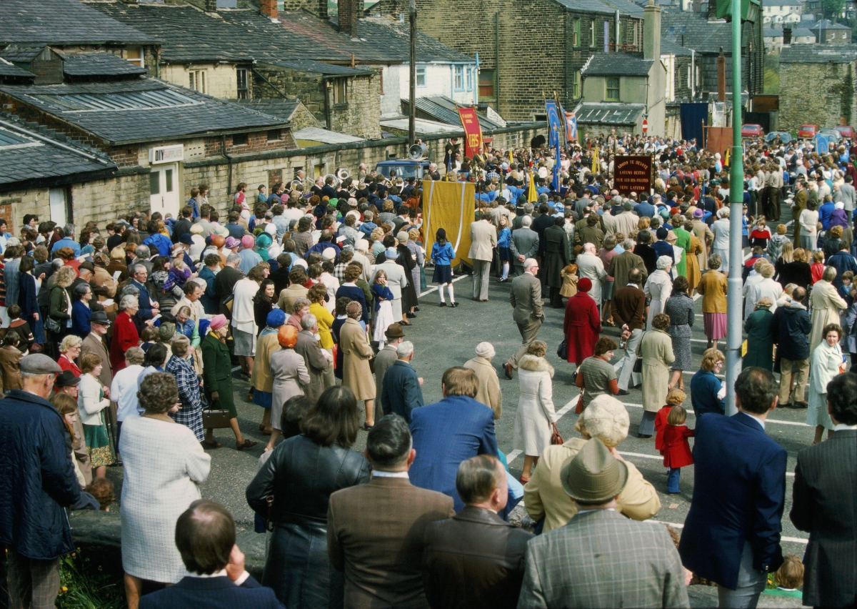 Whit walk - Behind Bridge Street on the Car Park  - 1960sdonated by Tony Tickle via Facebook. The photographer was John Geoffrey Duckworth who was Chief Engineer for Ramsbottom Urban District Council.  Photo taken on slide in the 1960s
17-Buildings and the Urban Environment-05-Street Scenes-003-Bridge Street
Keywords: 0