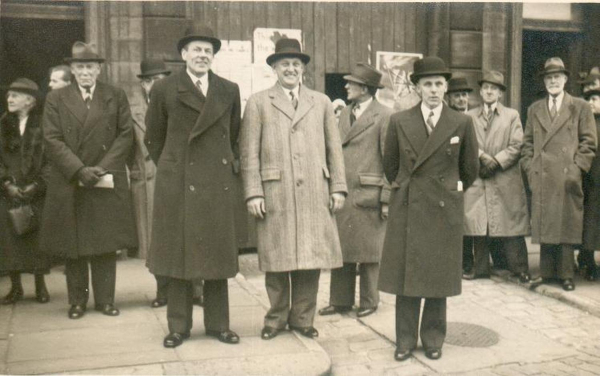 War Weapons Week  April 26th to May 3rd 1941 - Left to right: Col Porritt, Lord Crawford, Councillor Holden, Mr F.Bellis
15 - War - 02 - World War 2
Keywords: Bury-Archive